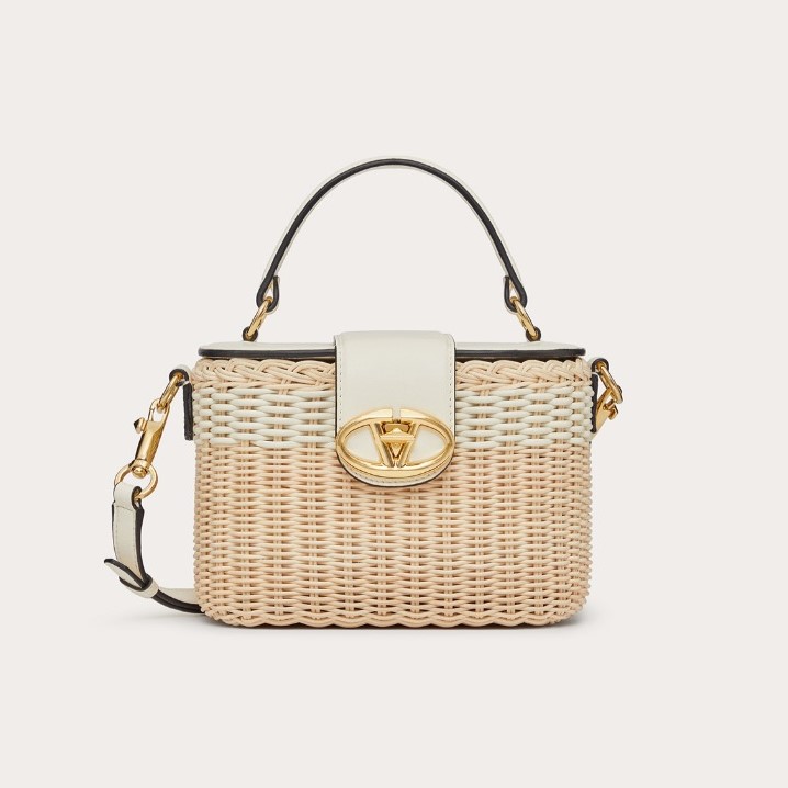 VALENTINO 발렌티노 SIGNATURE 고리 버들 세공 케이스백 2COLOR