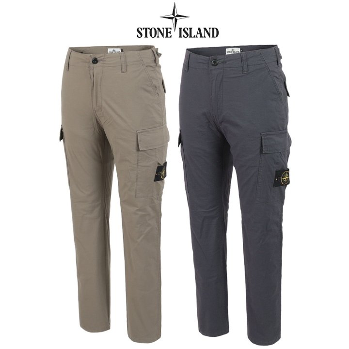 STONE ISLAND 스톤아일랜드 스판 슬림핏 카고 팬츠