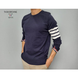 THOM BROWNE 톰브라운 사선 라운드 니트 2COLOR