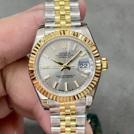 ROLEX 로렉스 레이디 데이저스트 그레이 다이얼 콤비 28mm 279173