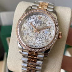 ROLEX 로렉스 여성용 데이저스트 플로럴 다이얼 다이아베젤 콤비 SS/RG 31mm 278381