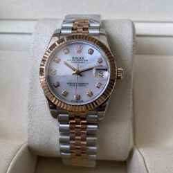 ROLEX 로렉스 여성용 데이저스트 MOP 다이아몬드 다이얼 콤비 SS/RG 31mm 278271
