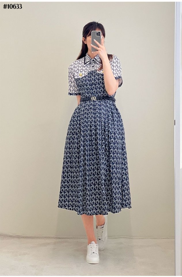 DIOR 디올 나염 원피스