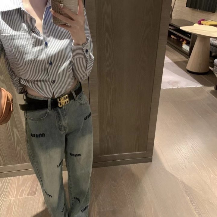 MIUMIU 미우미우 청바지 벨트포함