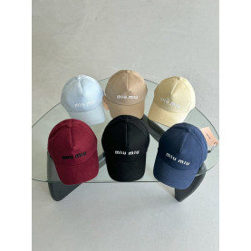 MIUMIU 미우미우 로고 자수 프리미엄 볼캡