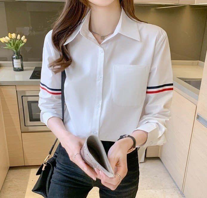 THOM BROWNE 톰브라운 팔삼선 남방