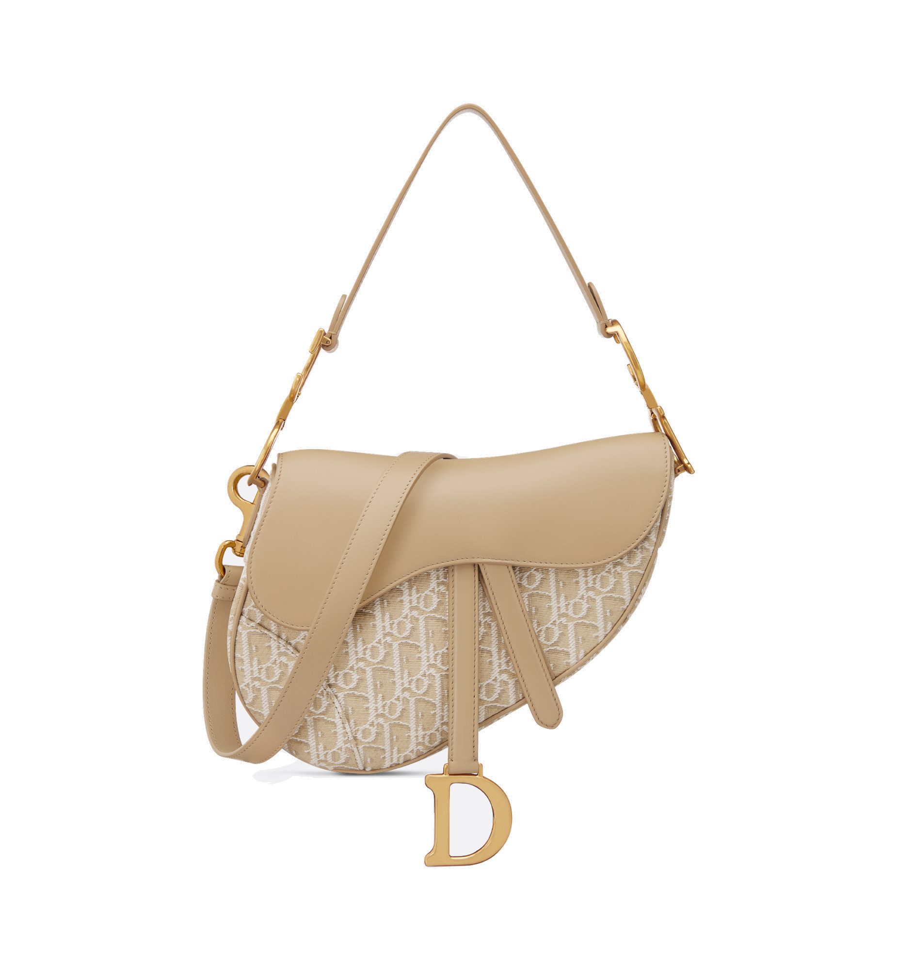 DIOR 디올 오블리크 자카드 새들 백
