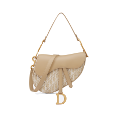 DIOR 디올 오블리크 자카드 새들 백