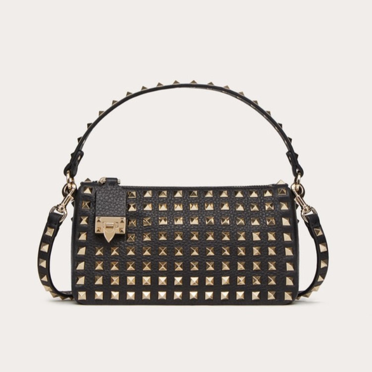 VALENTINO 발렌티노 스몰 스터드 그레인드 카프스킨 크로스백