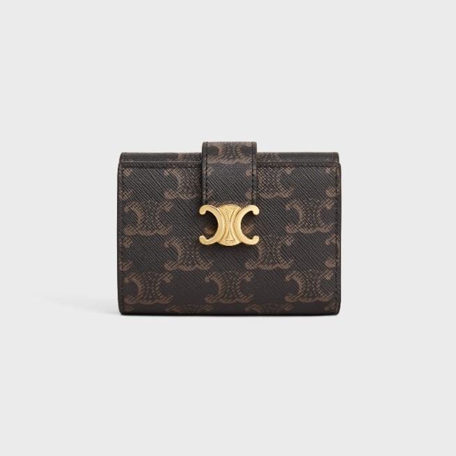 CELINE 셀린느 니노 파인 스트랩 지갑 트리옹프 캔버스 10M962