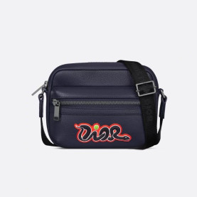 DIOR 디올 Rider 2.0 DIOR AND KAWS 미니 지퍼 메신저백 2ESWS