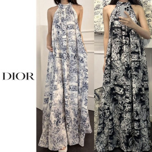 DIOR 디올 프린팅 홀터넥 원피스 2COLOR