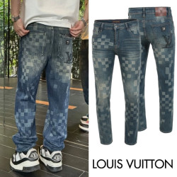 LOUIS VUITTON 루이비통 멀티 다미 프린트 워싱 슬림진