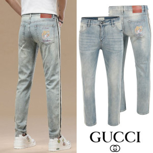 GUCCI 구찌 테이프라인 타이거 아이스 슬림진