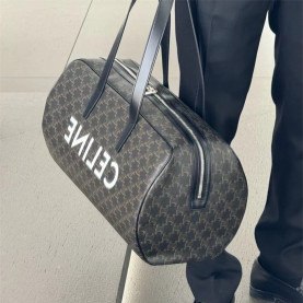 CELINE 셀린느 트리오페 캔버스 더플백 113852