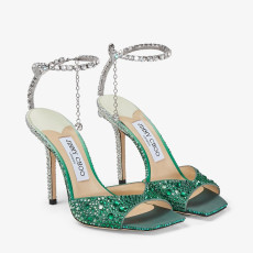 JIMMY CHOO 지미추 여성용 구두 Saeda Sandal 100 굽높이 10cm