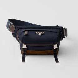 PRADA 프라다 스몰 리나일론 및 가죽 숄더백 2VH171