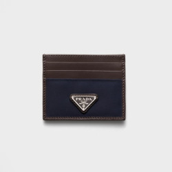 PRADA 프라다 리나일론 가죽 카드 지갑 2MC025