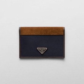 PRADA 프라다 리나일론 앤 가죽 여권 지갑 2MV017