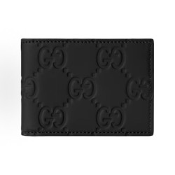 GUCCI 구찌 더블 G 로고 플랩 접이식 러버 지갑 780403