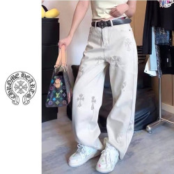 CHROME HEARTS 크롬하츠 십자가 베이지 팬츠