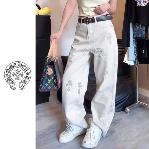 CHROME HEARTS 크롬하츠 십자가 베이지 팬츠