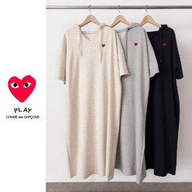 COMME DES GARCONS 꼼데가르송 브이 후드라인 원피스
