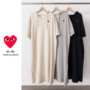 COMME DES GARCONS 꼼데가르송 브이 후드라인 원피스