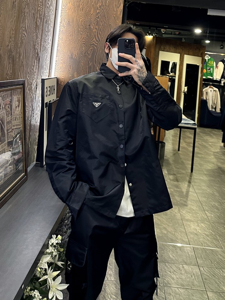 PRADA 프라다 리나일론 셔츠 자켓