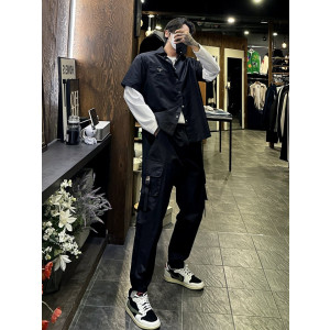 PRADA 프라다 리나일론 카고 밴딩 조거 팬츠