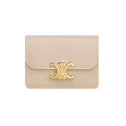 CELINE 셀린느 트리옹프 플랩 카드 지갑 샤이니 10I583