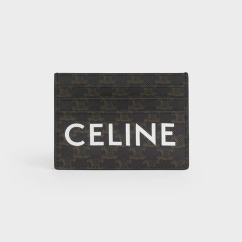CELINE 셀린느 트리옹프 멀티플 카드 홀더 10D792