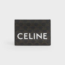 CELINE 셀린느 트리옹프 멀티플 카드 홀더 10D792
