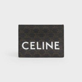CELINE 셀린느 트리옹프 멀티플 카드 홀더 10D792