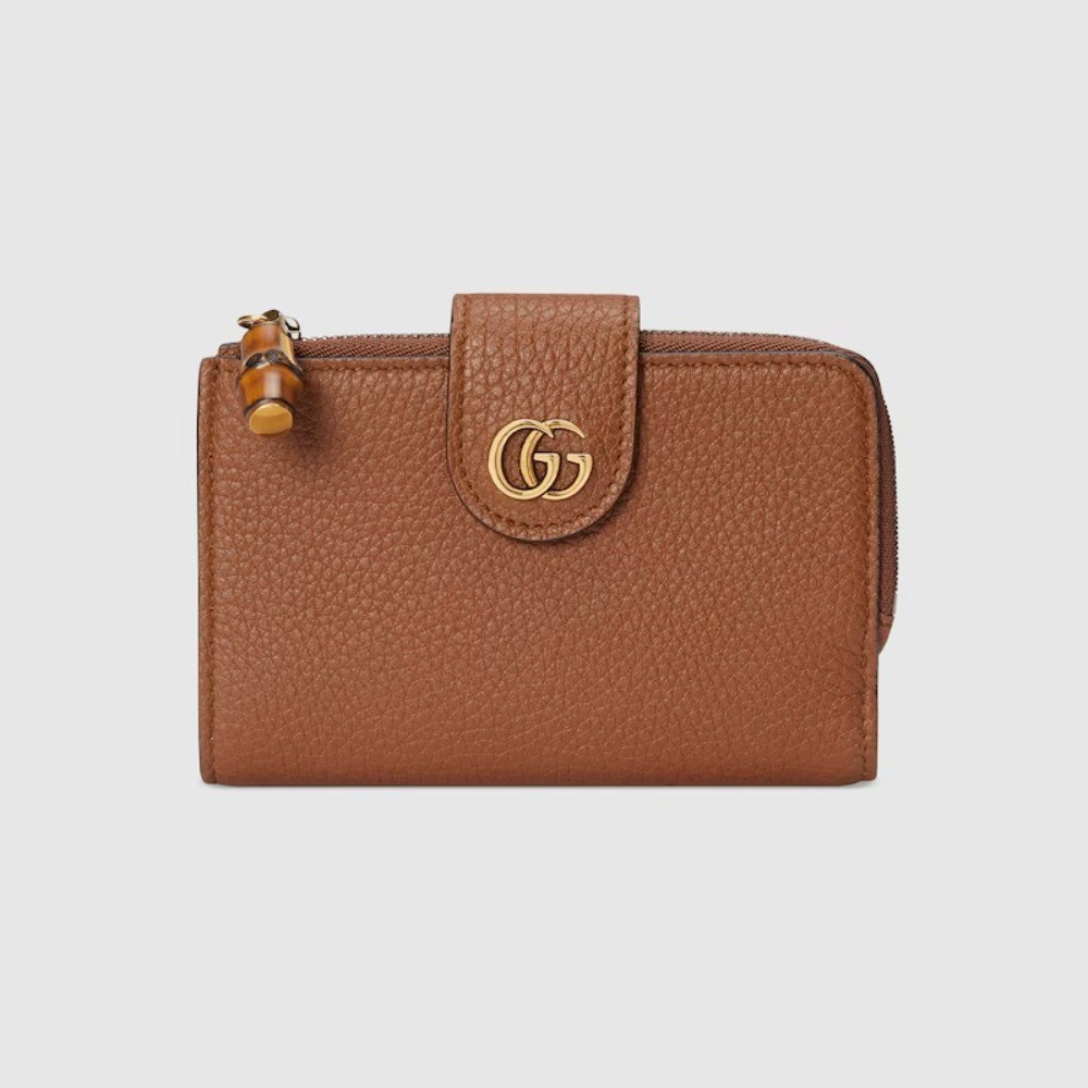 GUCCI 구찌 더블 G 뱀부 지갑 미디엄 739498 2COLOR