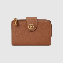 GUCCI 구찌 더블 G 뱀부 지갑 미디엄 739498 2COLOR