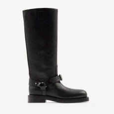 BURBERRY 버버리 여성용 레더 새들 하이 부츠 80743661