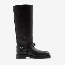 BURBERRY 버버리 여성용 레더 새들 하이 부츠 80743661