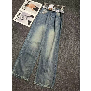 DIOR 디올 뒷포인트 기본 일자 청바지