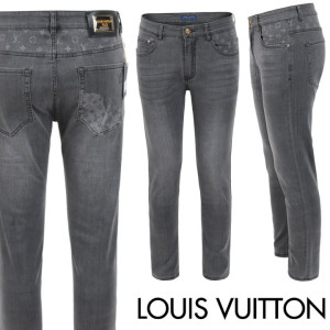 LOUIS VUITTON 루이비통 골드 플레이트 다크 그레이 슬림 일자진