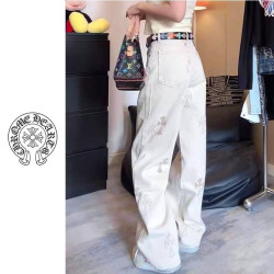 CHROME HEARTS 크롬하츠 십자자 베이지 팬츠