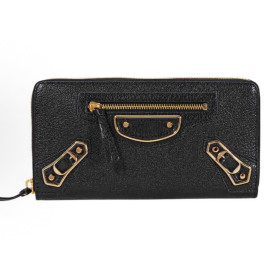 BALENCIAGA 발렌시아가 메탈릭 엣지 장지갑 390187 4COLOR