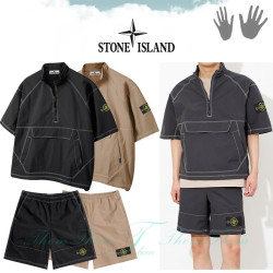 STONE ISLAND 스톤아일랜드 오버핏 스티치 아노락 세트
