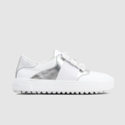 ROGER VIVIER 로저비비에 여성용 다이아몬드 버클 가죽 스니커즈 6873