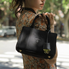 PRADA 프라다 린넨 토트백 1BA038