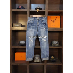 STONE ISLAND 스톤아일랜드 밑단컷팅 볼리아 스크레치 덧댐진