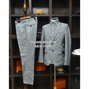 THOM BROWNE 톰브라운 블랙 모던 뉴욕 보카시 그레이 슈트 셋트