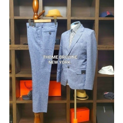 THOM BROWNE 톰브라운 블랙 모던 뉴욕 보카시 블루 슈트 셋트