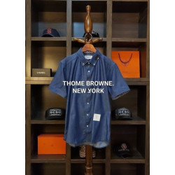 THOM BROWNE 톰브라운 카라라인 하프 셔츠