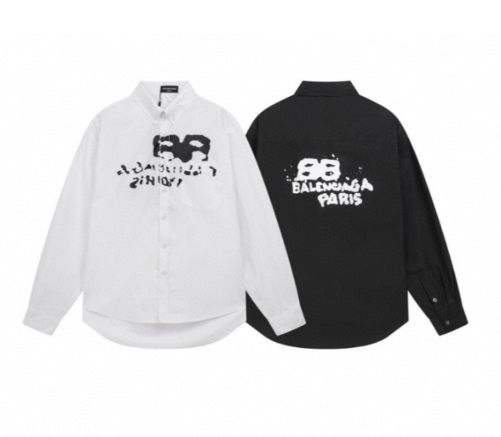 BALENCIAGA 발렌시아가 핸드드로우 로고 셔츠